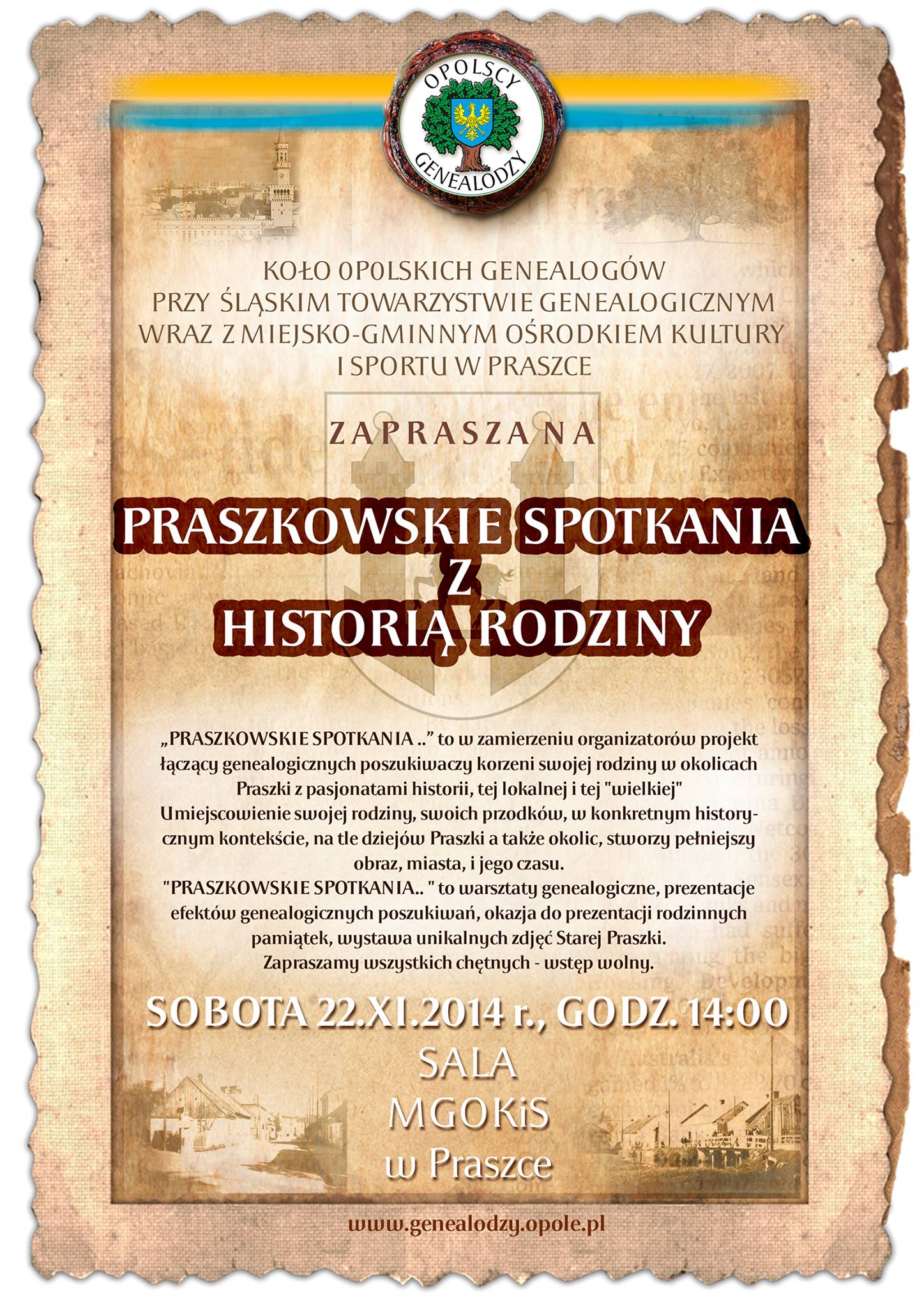 Praszkowskie Spotkania z Historią Rodziny 1 (2014)