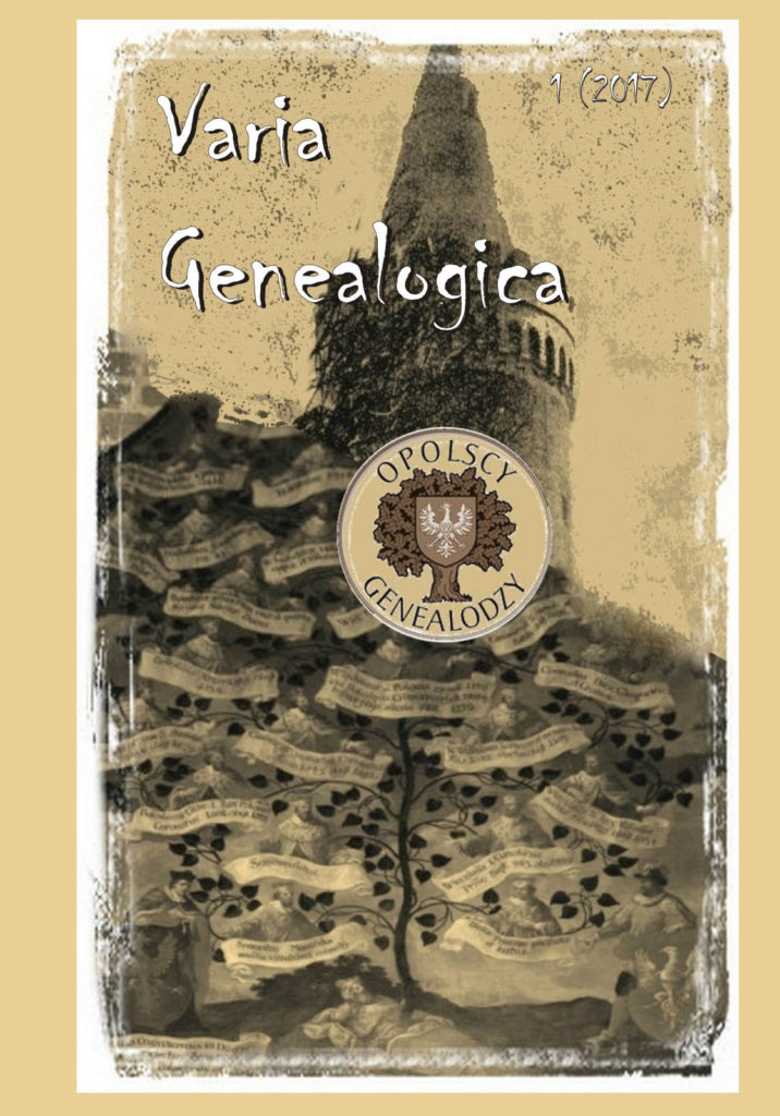 Varia Genealogica 1 (2017)