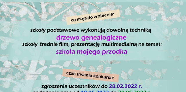 plakat konkursu 2022 (wyk. M. Rągowska)