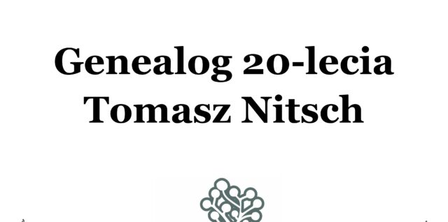Genealog 20-lecia Tomasz Nitsch