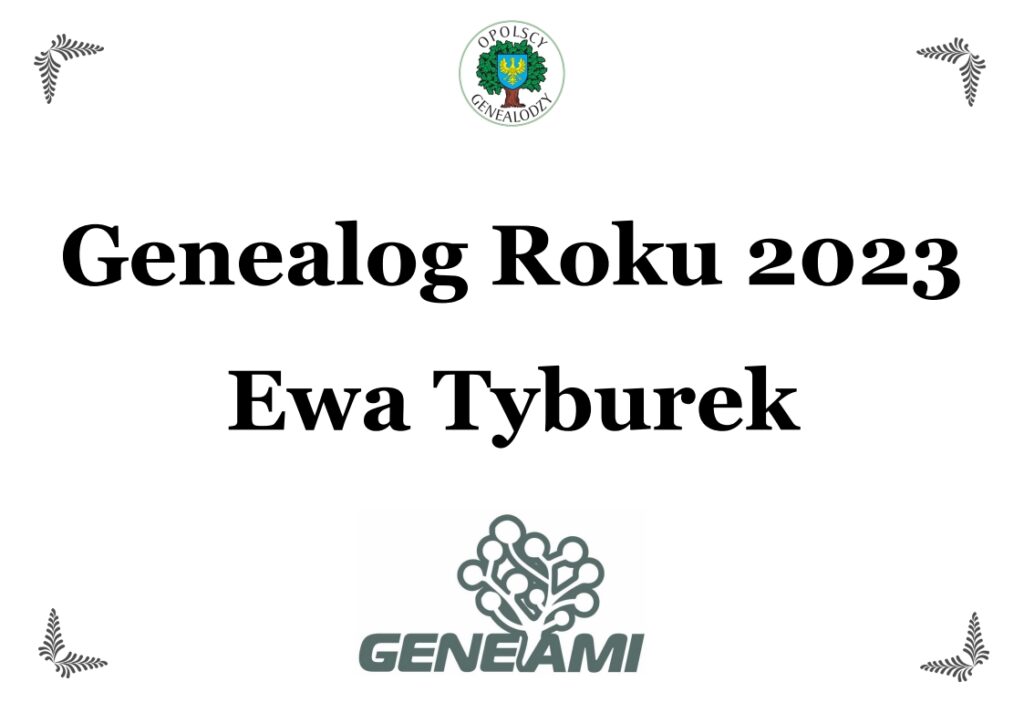 Genealog Roku 2023 Ewa Tyburek